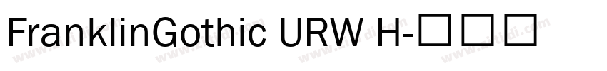 FranklinGothic URW H字体转换
